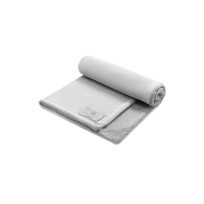 Maylily - Bambooloove Fleece Decke Silbergrau