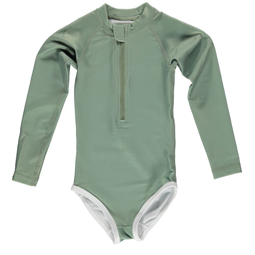 Beach & Bandits - UV Badeanzug Ribbed Basil