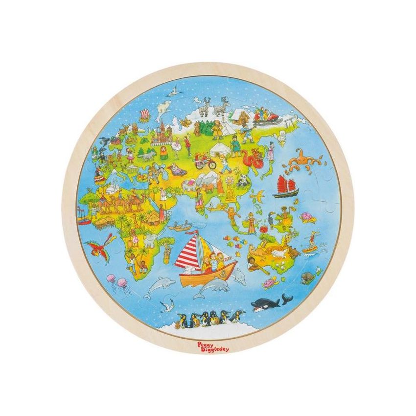 Peggy Diggledey - Holzpuzzle Auf Weltreise Peggy Diggledey
