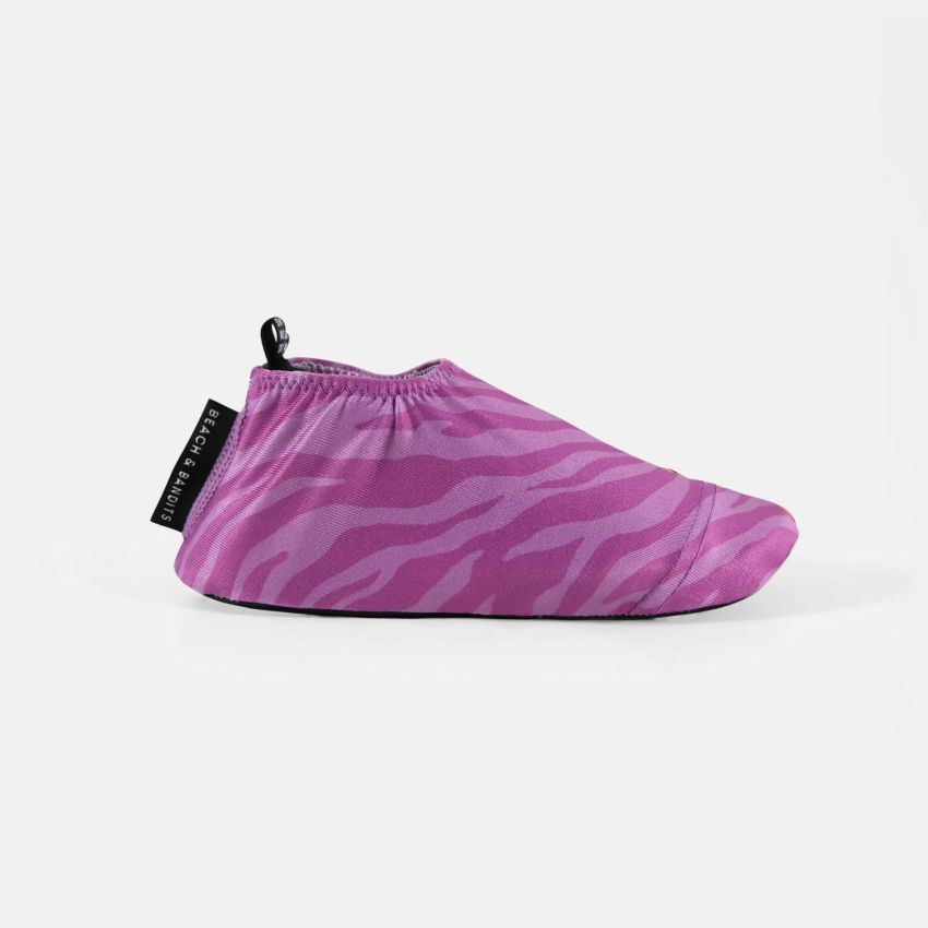 Beach & Bandits - UV Schwimm- und Strandsocken Purple Tiger
