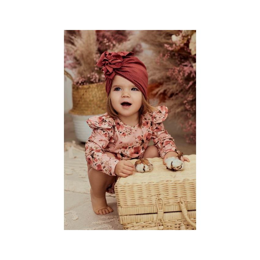 Hey Popinjay! - Body mit Rüschchen Romantic Florals dunkel