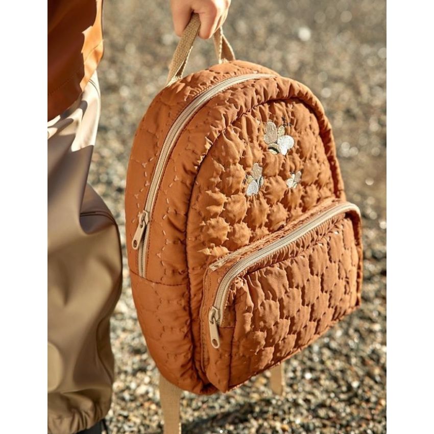 nuuroo - Kinderrucksack Bienenwaben Caramel