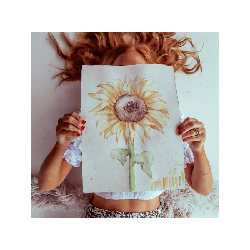 Little Rae Prints - Wandsticker Sonnenblumen