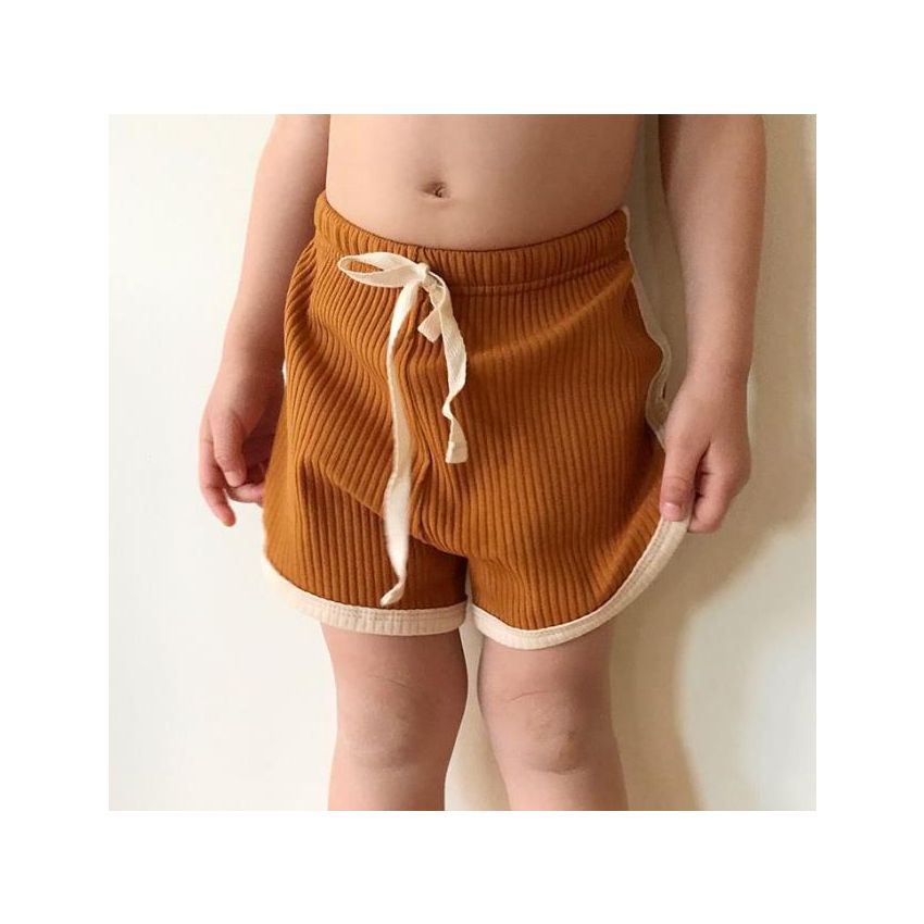 bel&bow - Ribbed Shorts dusty Blue