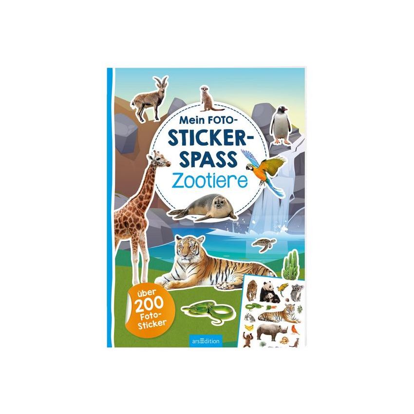 arsEdition - Mein Foto-Stickerspaß - Zootiere