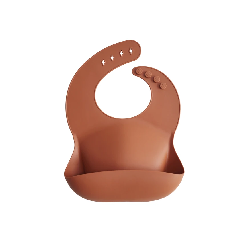 Mushie - Silikon- Lätzchen Clay