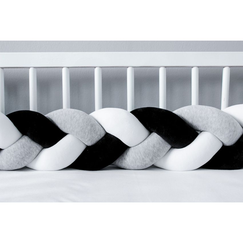 Sparrow - Bettschlange weiss - melange - schwarz