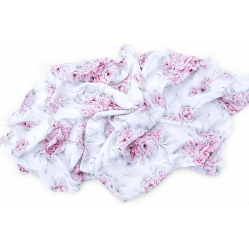 Qbana Mama - Bambus Muslin Blossom 120 x 120cm