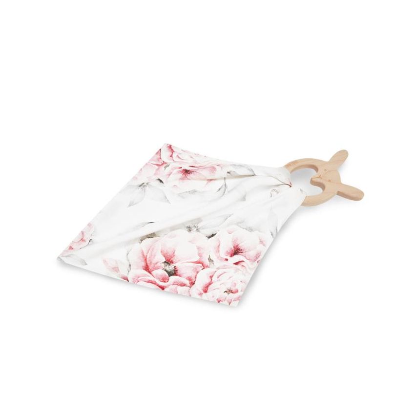 Qbana Mama - Kuscheltuch Blossom Holzbunny