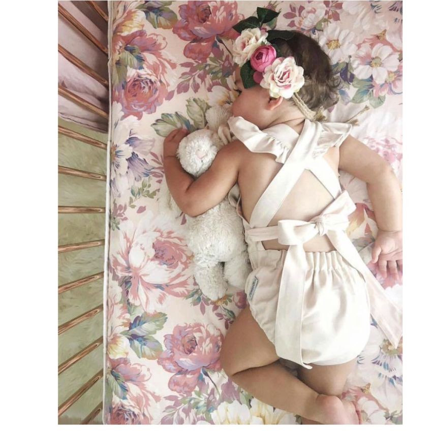 Tilly & Otto - Spannbetttuch Blowsy Blooms 91 x 188cm