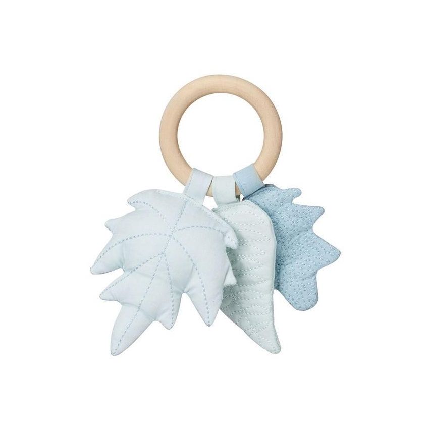 Cam Cam Copenhagen Rassel Greifling Leaves Mix Blue