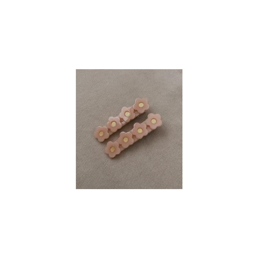 Mae & Rae - Haarklammer Set Pfirsich Blümchen