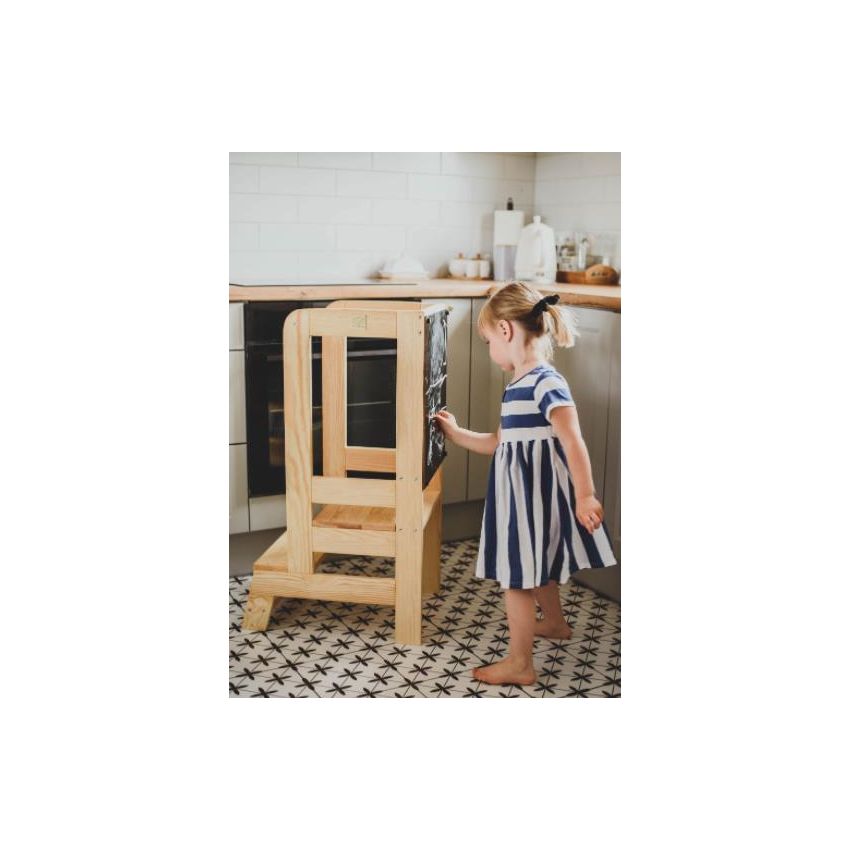 MeowBaby - Küchenhelfer Stuhl 2 in 1 Wandtafel