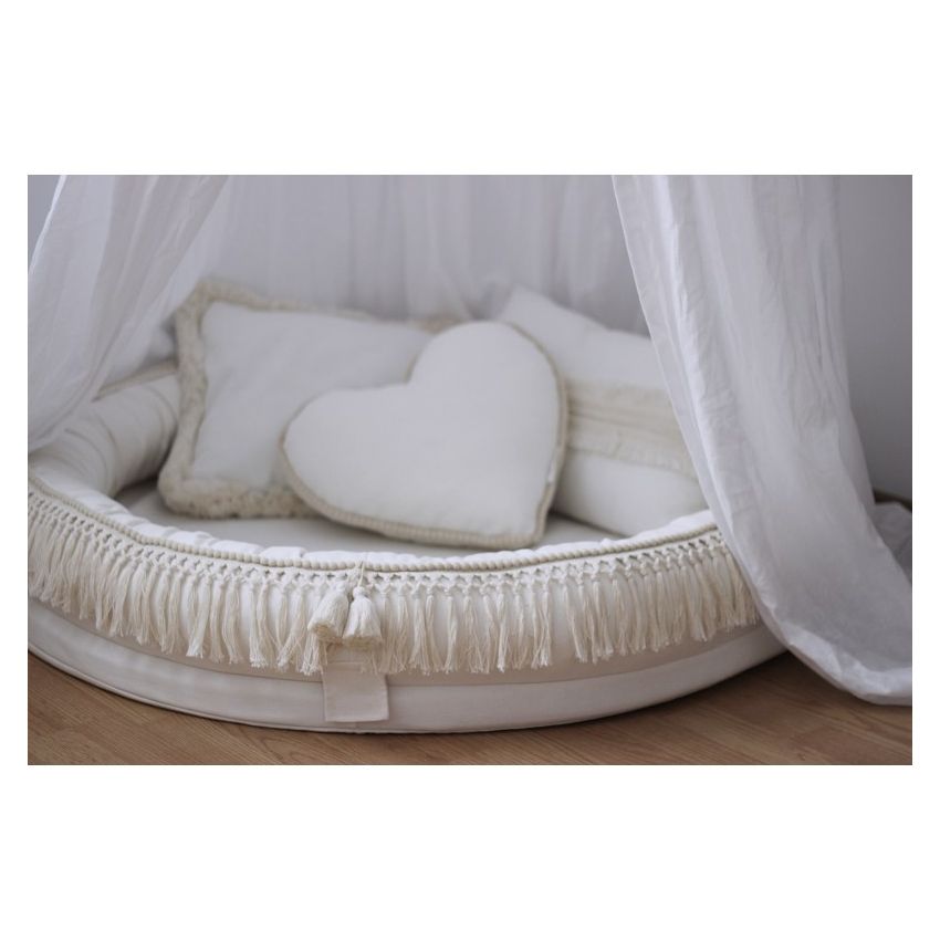 Cotton & Sweets - Kissen Kunstfell Stern Vanilla