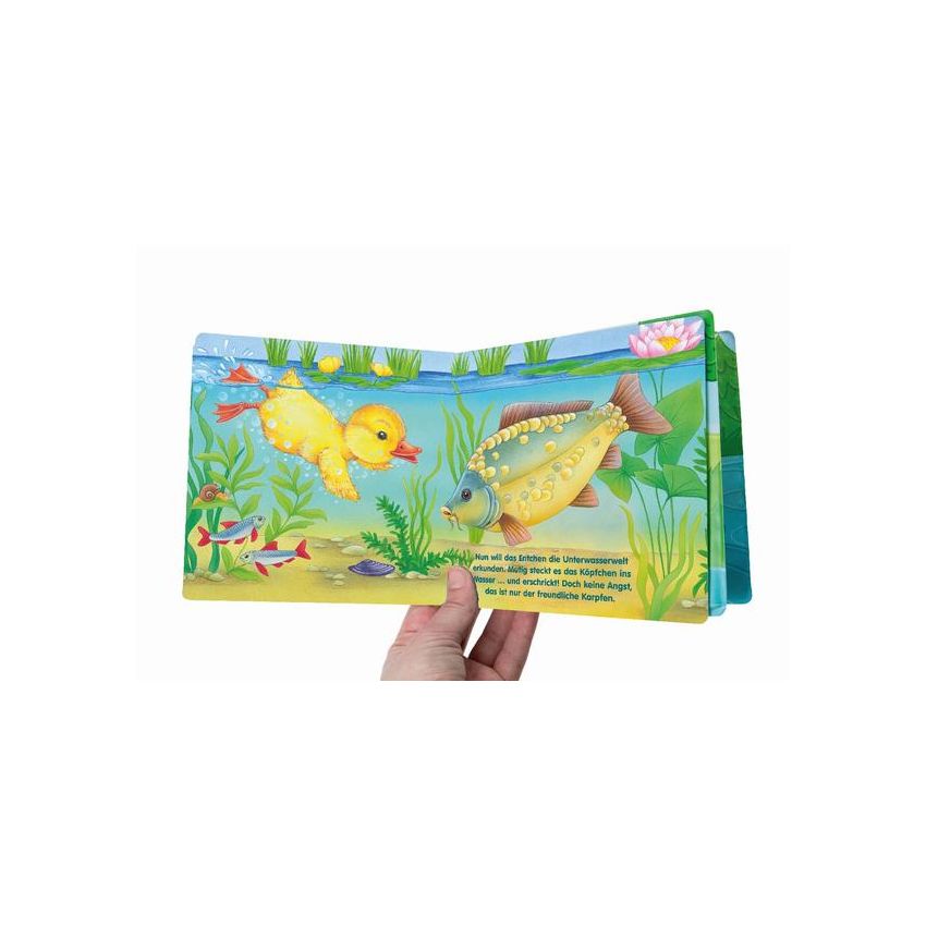 Trötsch - Set - Die kleine Ente Badebuch + extra Quitsch- Entchen