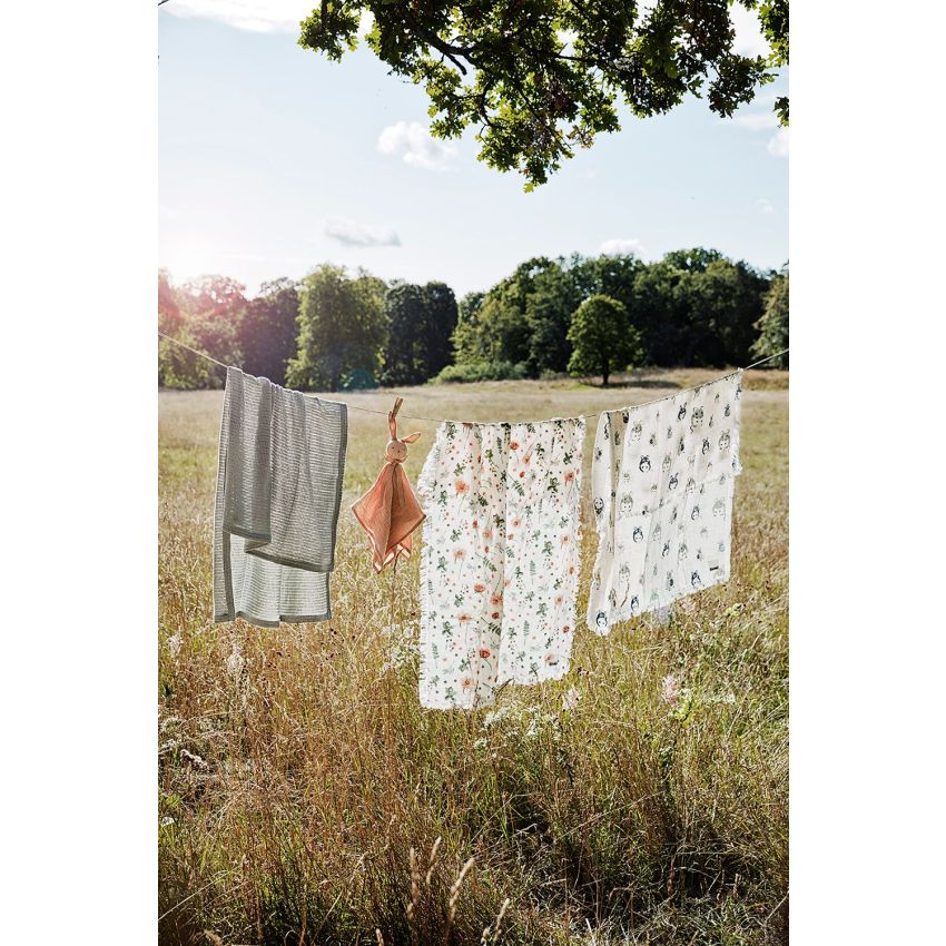 Elodie  - Sommer Strickdecke Cellular Mineral Green