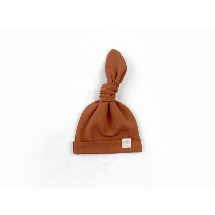Mrs Ertha - Knoten- Beanie Terracotta