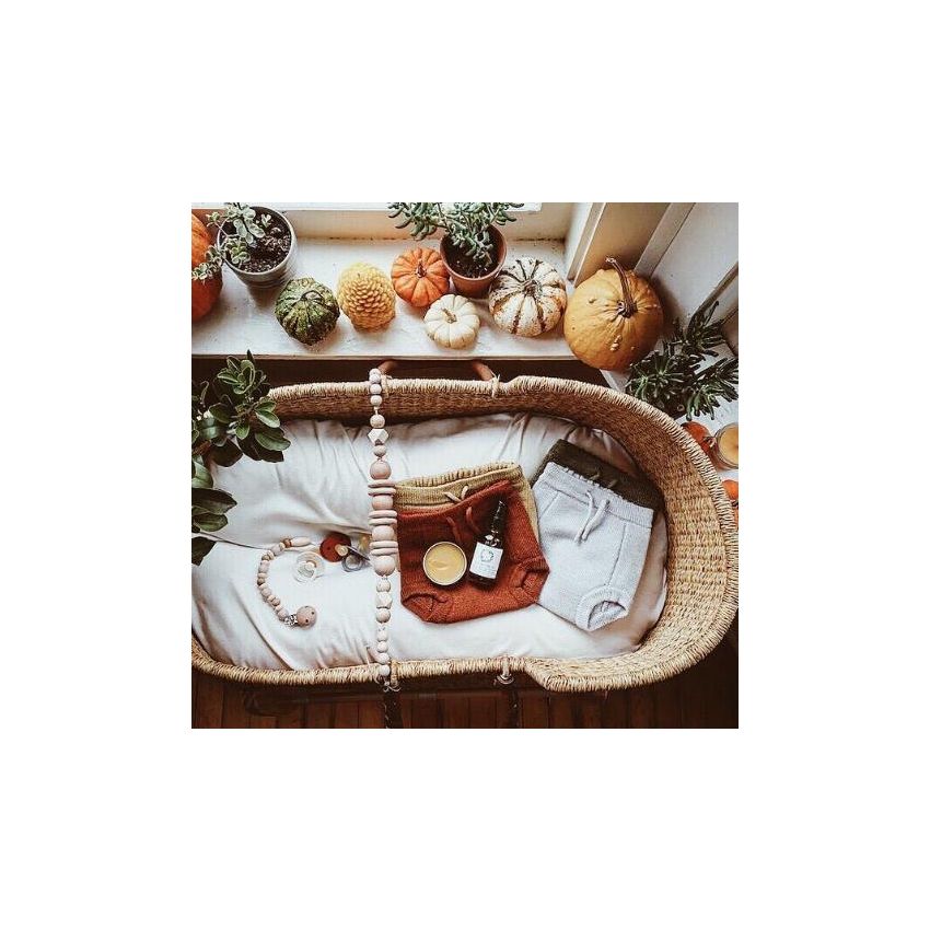 littleCHEW - Kinderwagen - Kette Kyle Mustard, Taupe, Creme