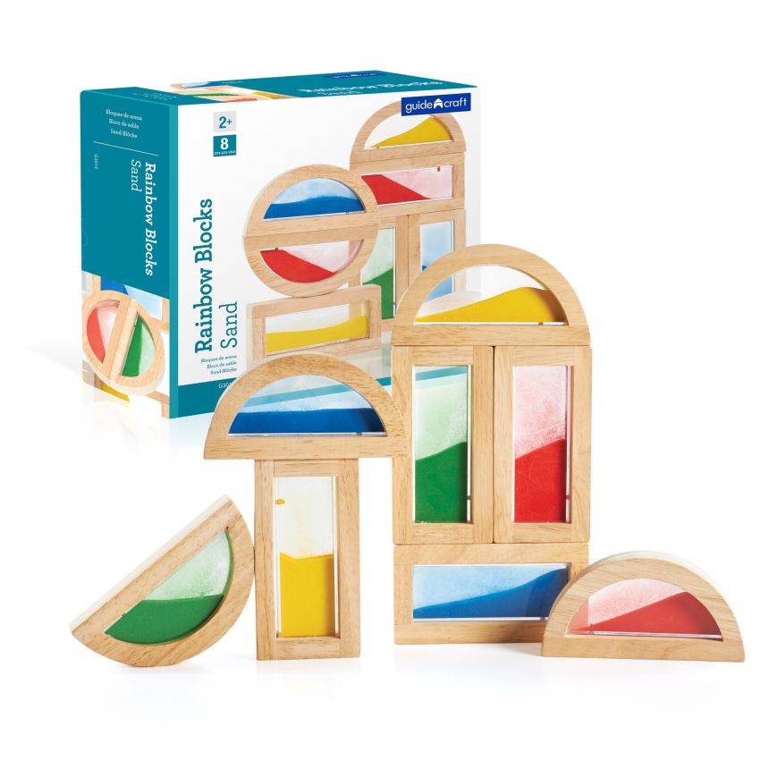 Guidecraft - Rainbow Blocks Sand 8 teilig