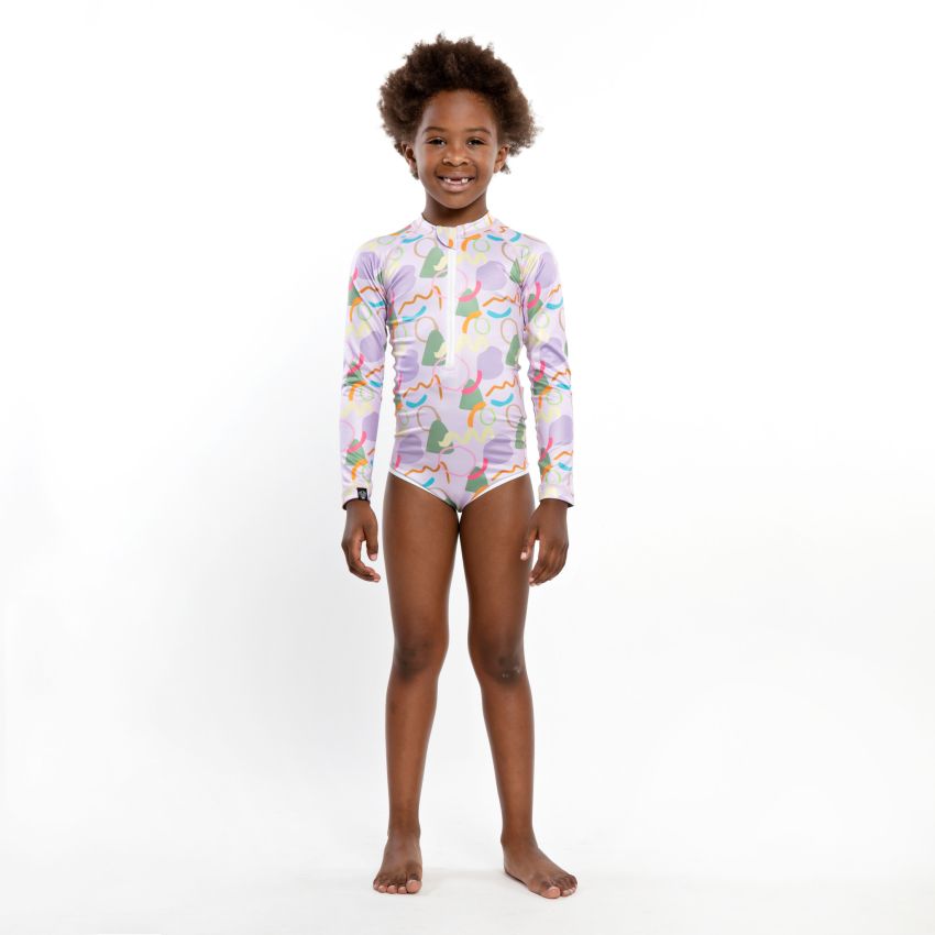 Beach & Bandits - UV Badeanzug Confetti Lollipop Lavender