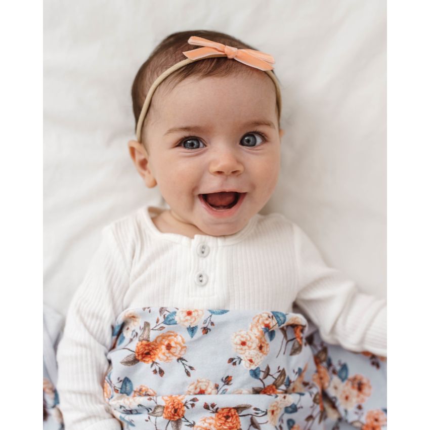 Snuggle Hunny - Haarband mit Samtmäschchen Coral