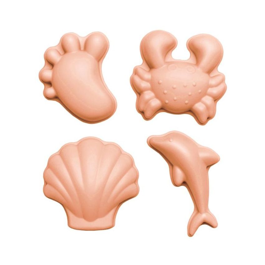 Scrunch - 4er Set Sandförmchen Coral