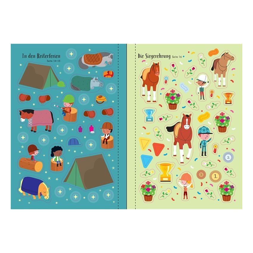 Usborne Verlag - Mein Immer-wieder-Stickerbuch: Pferde und Ponys