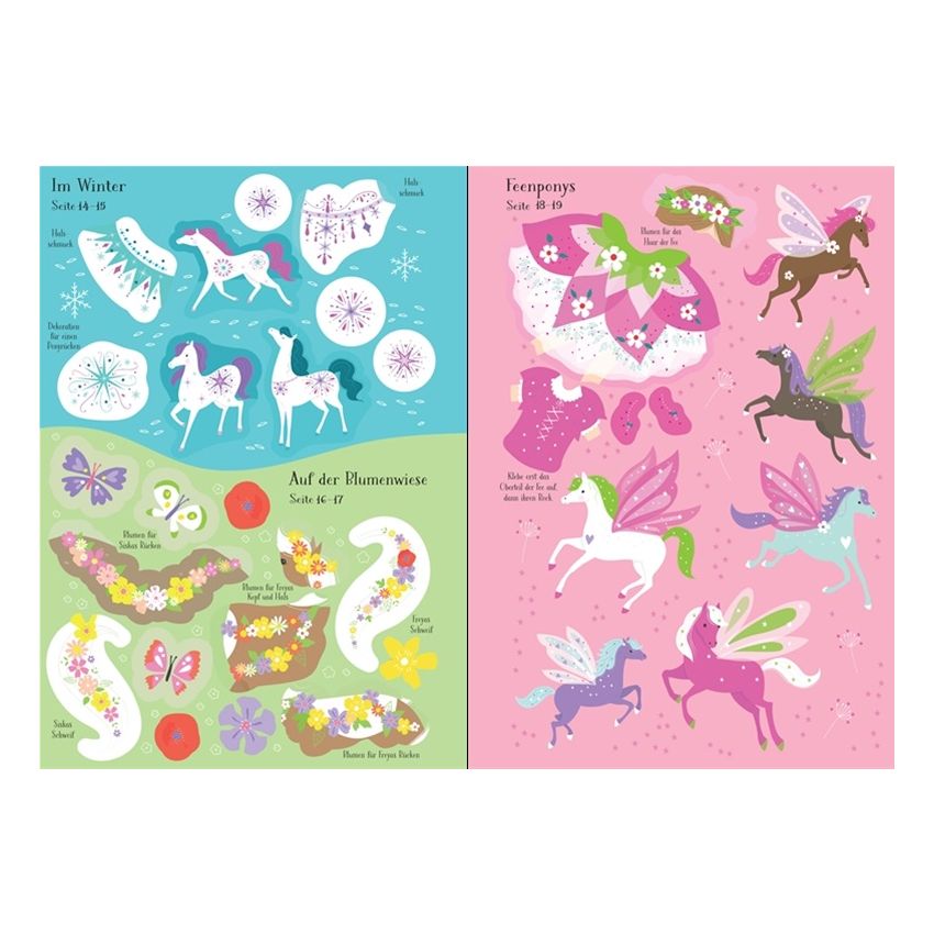 Usborne Verlag - Mein erstes Anziehpuppen-Stickerbuch: Pippa, das kleine Pony