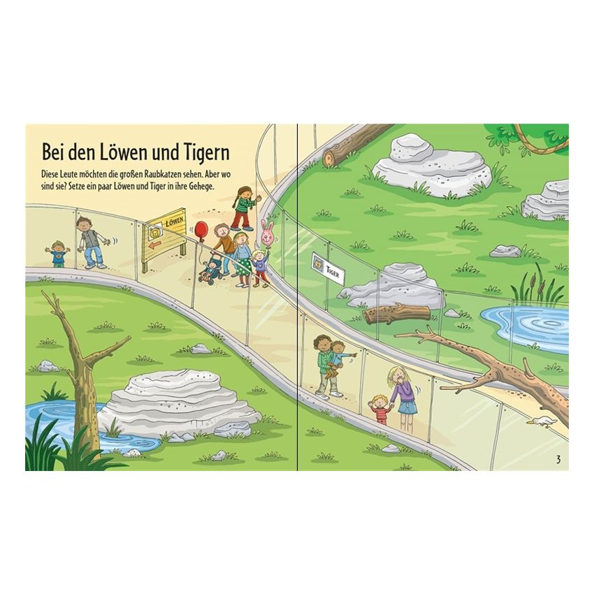 Usborne Verlag - Mein erstes Stickerbuch: Im Zoo