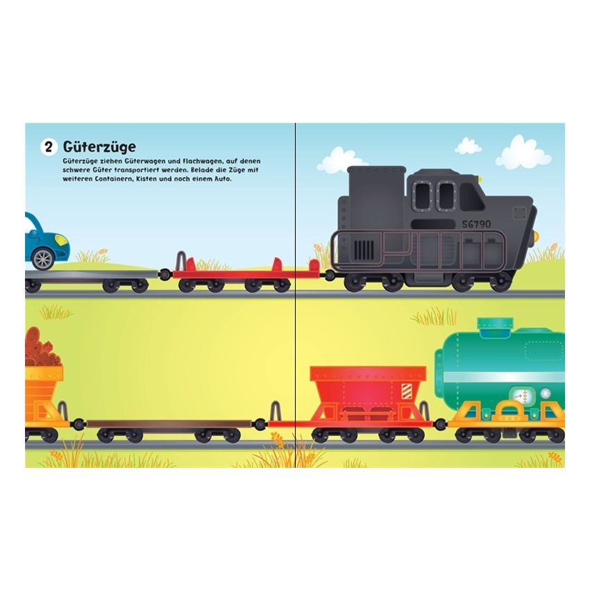 Usborne Verlag - Meine kleine Stickerwelt - Züge