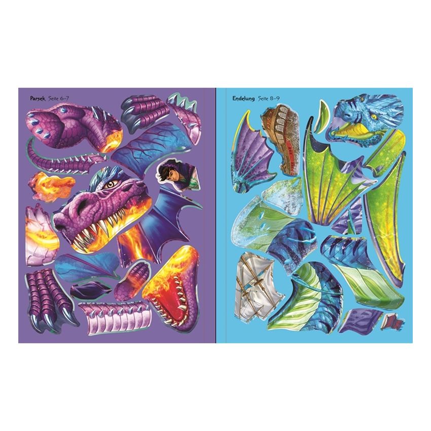Usborne Verlag - Der große Stickerspaß: Drachen