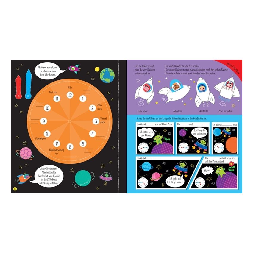 Usborne Verlag - Spielend leicht verstehen: Die Uhrzeit