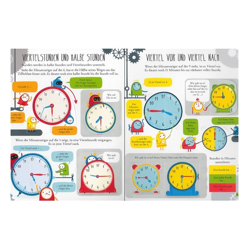 Usborne Verlag - Ich weiß mehr! Die Uhrzeit lesen und verstehen
