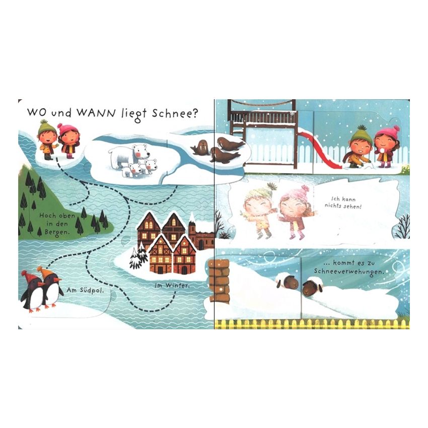 Usborne Verlag - Schnee! Was ist das? Klappenbuch
