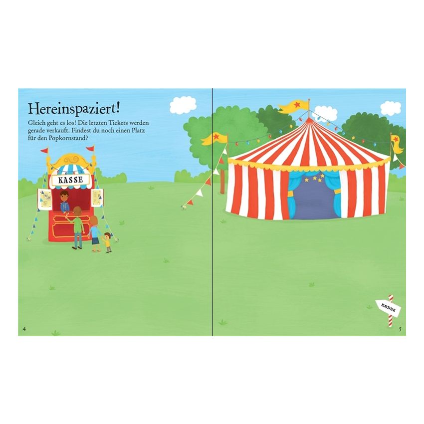 Usborne Verlag - Mein erstes Stickerbuch: Im Zirkus