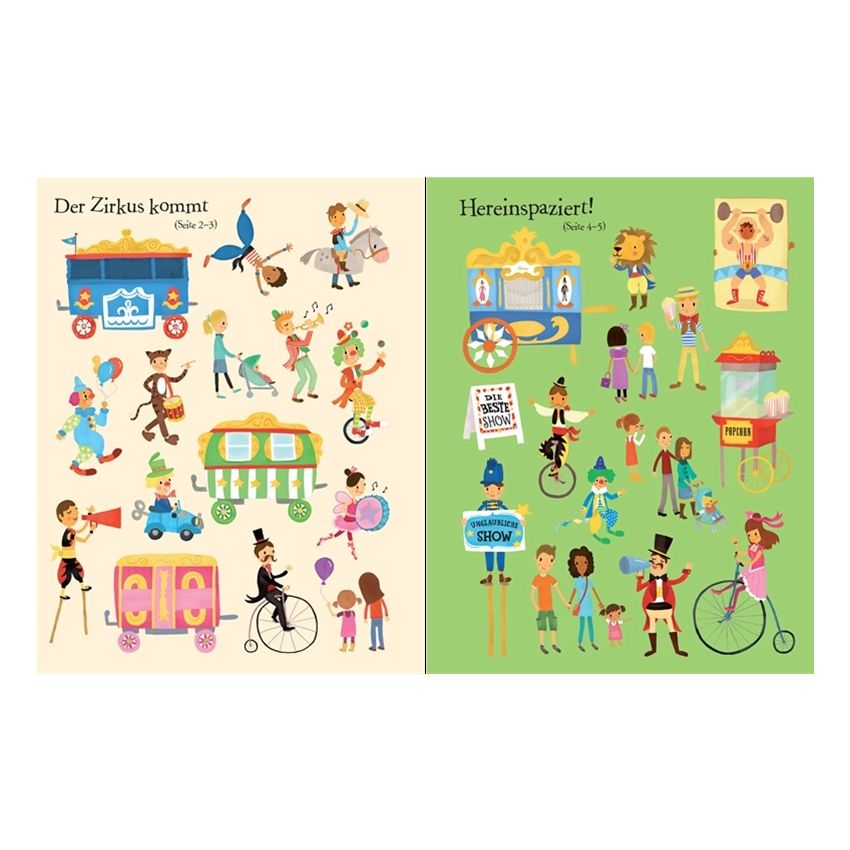 Usborne Verlag - Mein erstes Stickerbuch: Im Zirkus
