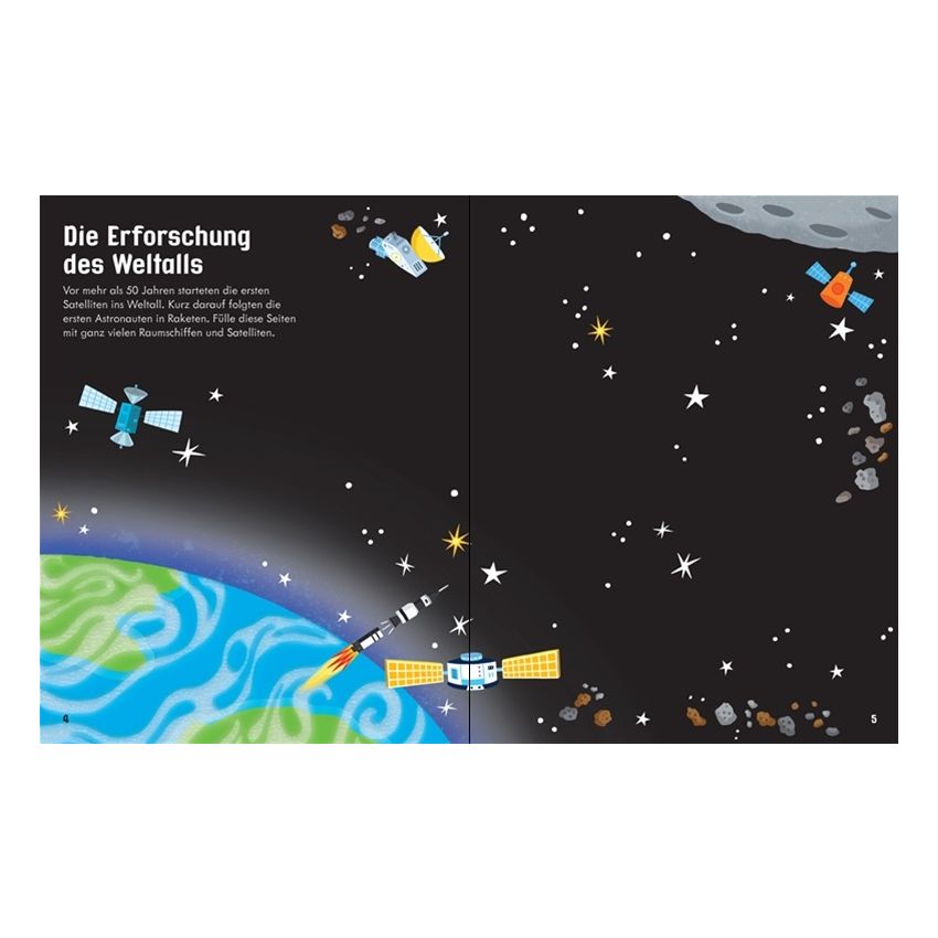 Usborne Verlag - Mein erstes Stickerbuch: Raumfahrt