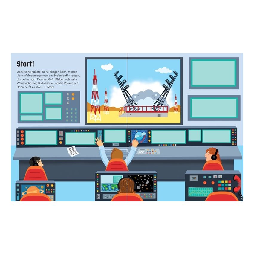 Usborne Verlag - Mein erstes Stickerbuch: Raumfahrt