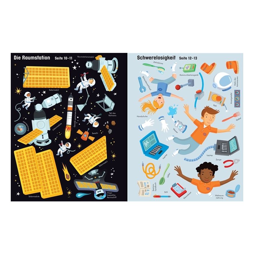 Usborne Verlag - Mein erstes Stickerbuch: Raumfahrt