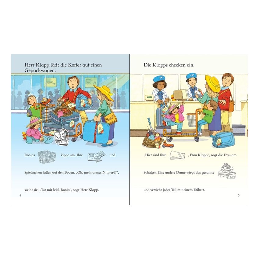 Usborne Verlag - Mein erstes Stickerbuch: Wir fliegen in den Urlaub