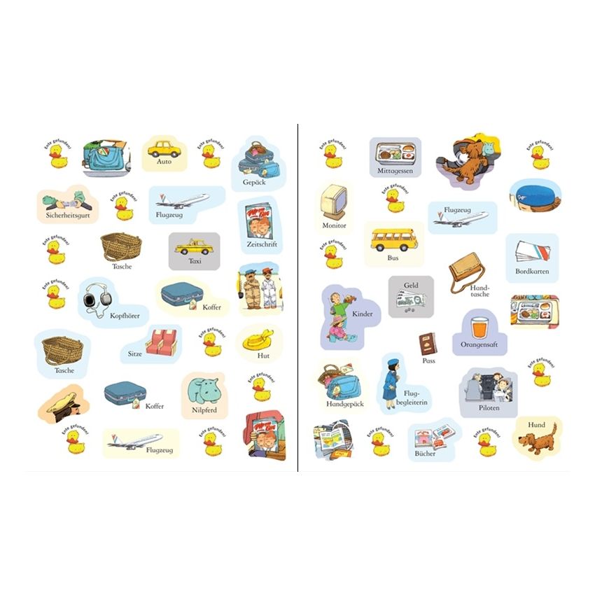 Usborne Verlag - Mein erstes Stickerbuch: Wir fliegen in den Urlaub