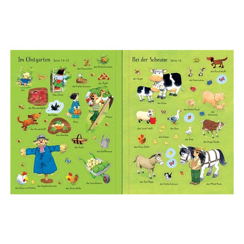 Usborne Verlag - Mein erstes Stickerbuch: Abenteuer auf dem Bauernhof