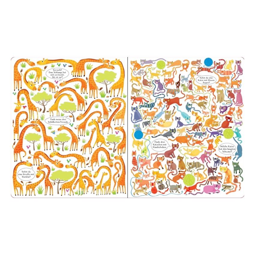 Usborne Verlag - Tierisch was los! Zählen, Suchen und Finden