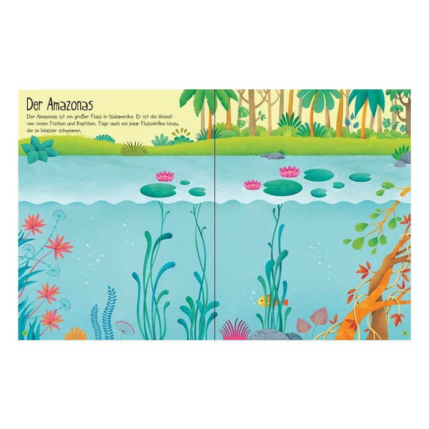 Usborne Verlag - Mein erstes Stickerbuch: Im Dschungel