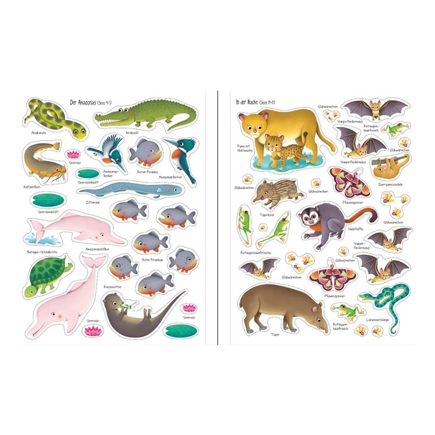 Usborne Verlag - Mein erstes Stickerbuch: Im Dschungel