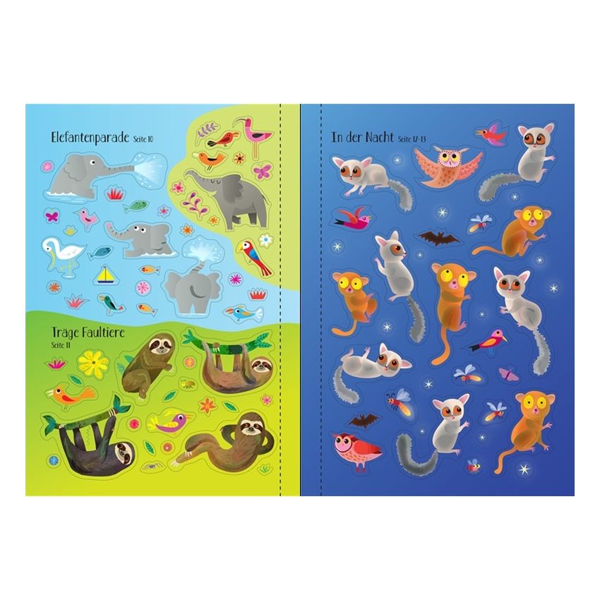 Usborne Verlag - Mein Immer-wieder-Stickerbuch: Dschungel