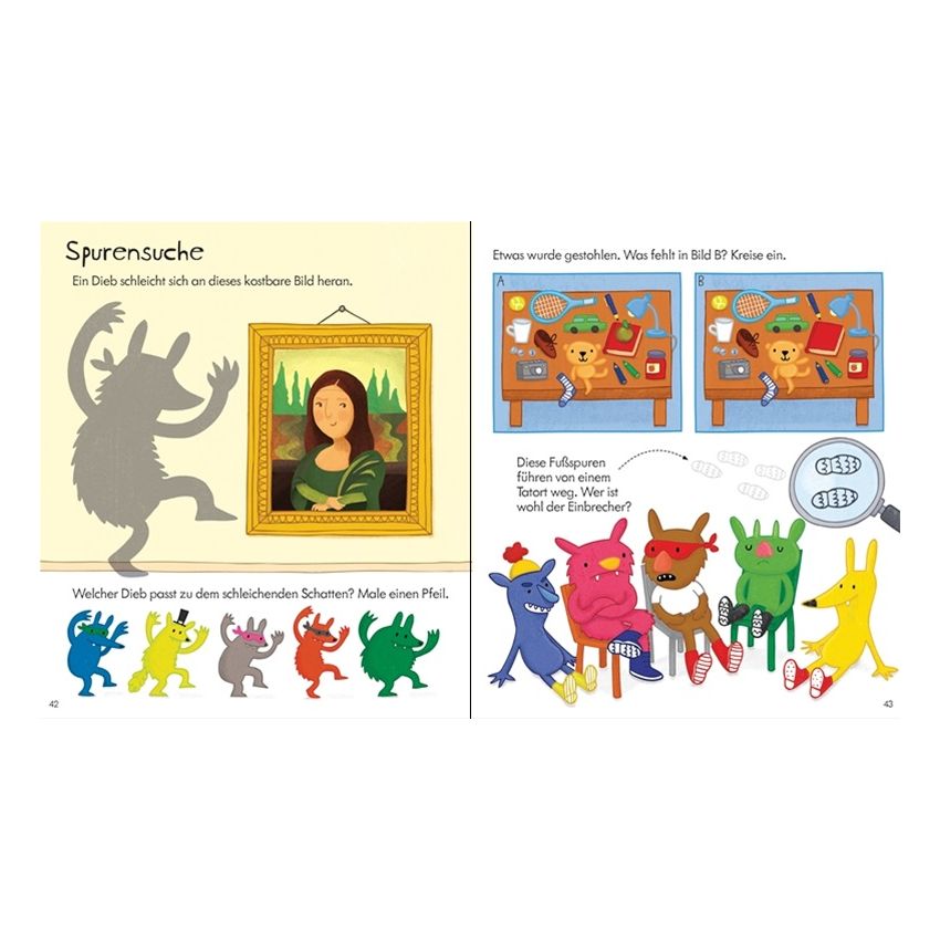 Usborne Verlag - Mein erstes Spiel-, Mal- und Ratebuch für Jungs