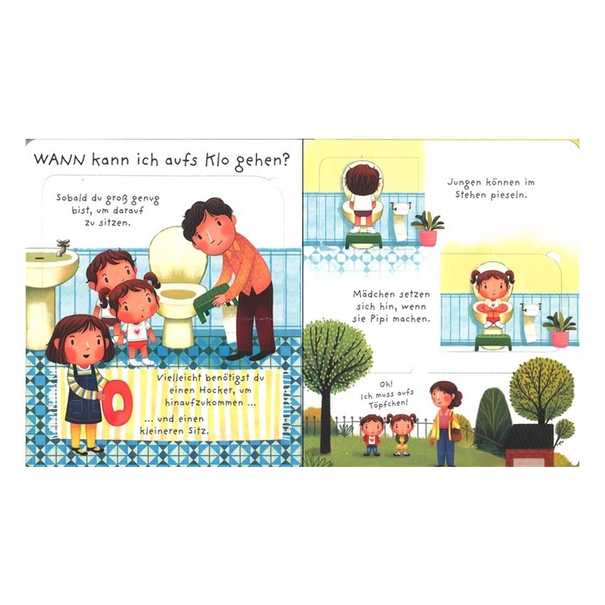 Usborne Verlag - Windel, Töpfchen, Klo - wohin mit dem Popo?