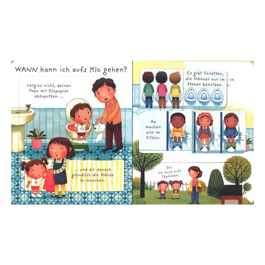Usborne Verlag - Windel, Töpfchen, Klo - wohin mit dem Popo?