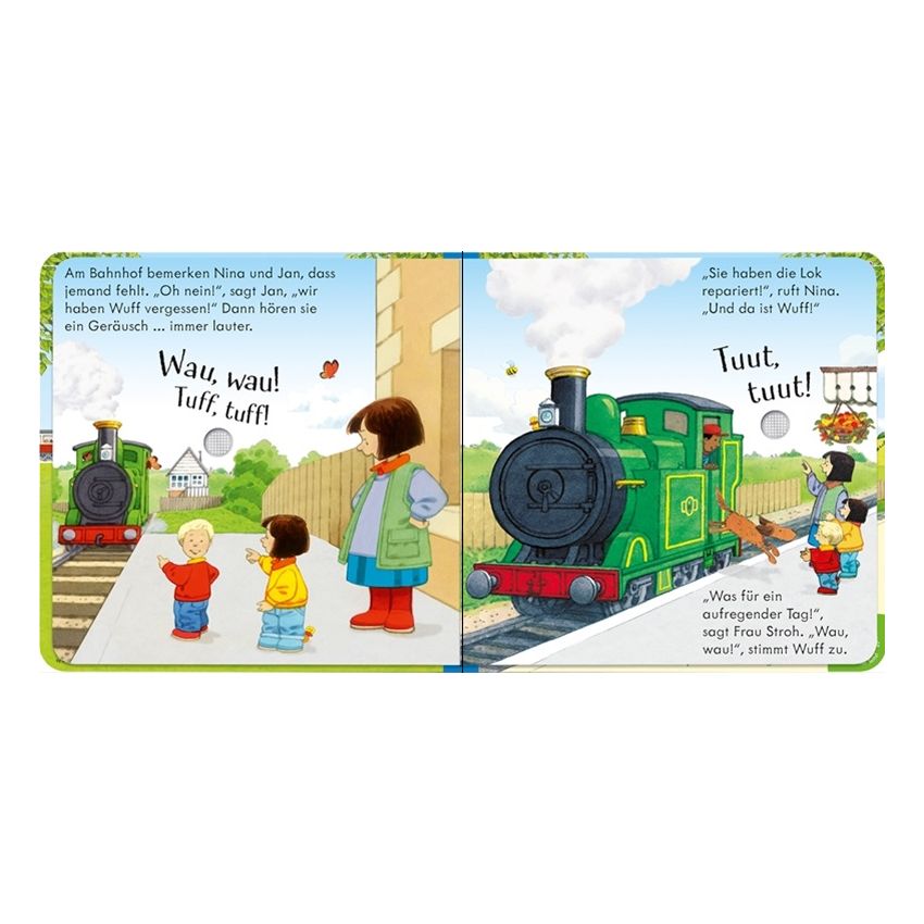 Usborne Verlag - Nina und Jan - Hörst du das? Der Zug kommt